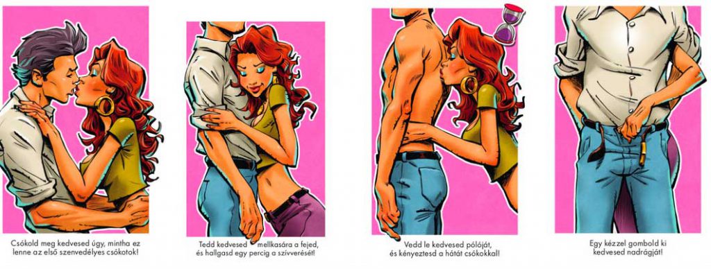 A Hancúr Párbaj Felnőtt Társasjáték Csábítás zóna kártyái. Gyártó: Bohéma Games